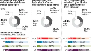 El electorado del PSOE, el más dividido