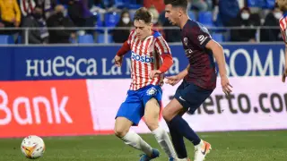 Juan Carlos ha regresado tras su lesión en el Huesca-Girona.