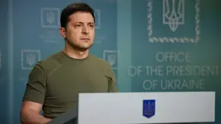 El presidente ucraniano en una alocución a la nación.