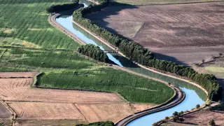 Parte de un trazado de la comunidad de regantes Monegros II.