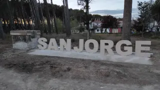 San Jorge tiene un avituallamiento al paso de la andada Zaragoza-Huesca.