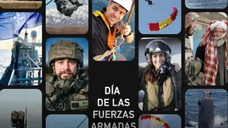 Celebración del Día de las Fuerzas Armadas en Huesca