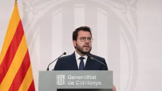 El presidente catalán, Pere Aragonès.