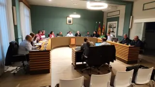 Pleno del Ayuntamiento de Fraga este jueves.