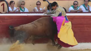 Cogida de El Cordobés en Huesca san lorenzo toros 2023