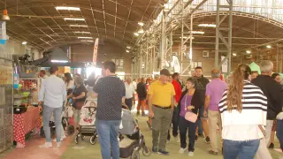 Público en  la Feria Industrial, Agrícola y Ganadera de Los Monegros (Femoga).