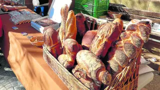 Productos elaborados en la Panaderia de Colungo en la Fiesta de la Matacia.