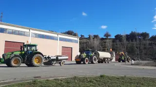 Tractores este domingo en Ribagorza.