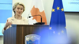 La presidenta de la Comisión Europea, Ursula Von der Leyen