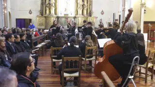 Imagen del concierto celebrado este sábado por la tarde en la iglesia de San Vicente el Real