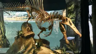 El Spìnosaurus del recorrido temático 'Mar Jurásico'.