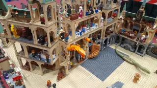 Una de las creaciones realizadas con Lego en torno al también popular universo de Harry Potter.