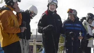 El rey Felipe VI disfruta en Formigal de una de sus pasiones, el esquí