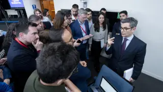 El ministro de la Presidencia, Relaciones con las Cortes y Justicia, Félix Bolaños, durante una rueda de prensa posterior a la reunión del Consejo de Ministros.