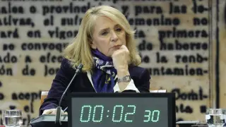 Fotografía de archivo que muestra a la hasta ahora presidenta interina del Consejo de Administración de la Corporación RTVE, Elena Sánchez Caballero.