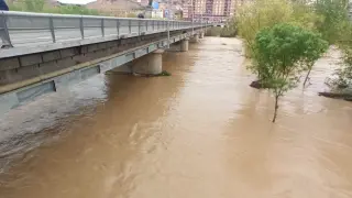 El río Cinca a su paso por Fraga