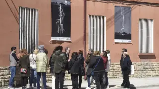 Inauguración de la exposición en Tardienta.