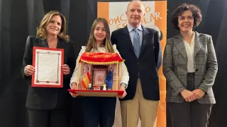 La alumna oscense Lucía Ortas Arnal representará este año a la Comunidad Autónoma de Aragón ante el rey Felipe VI
