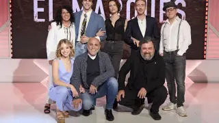 El reparto durante la presentación de la nueva serie de Telecinco