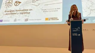La vicepresidenta Mar Vaquero durante su intervención en Mobility City