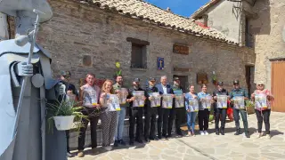 Presentación de la campaña ‘No caminas sola’ en Arrés (Bailo).