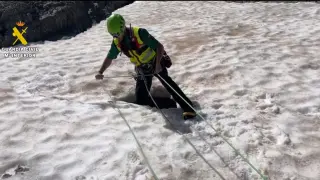 Rescate de un montañero francés