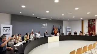 Pleno del Ayuntamiento de Binéfar del mes de julio.