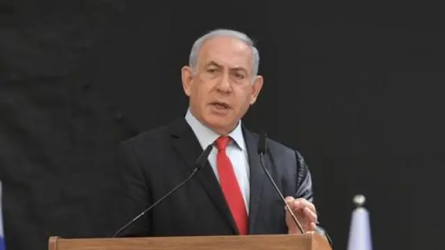 Netanyahu, este martes en la presentación de David Barnea como nuevo director del Mossad.