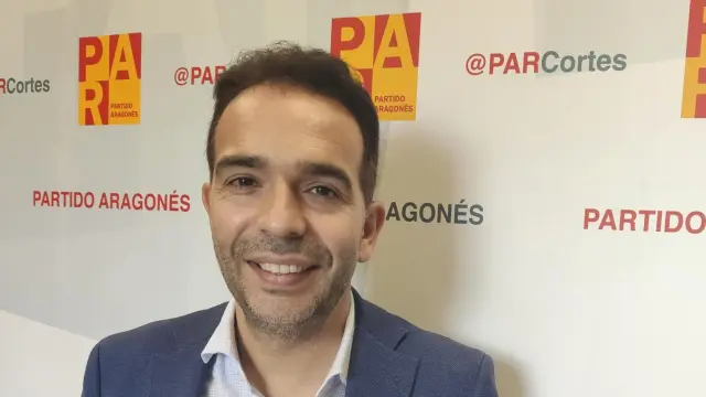 Jesús Guerrero,  portavoz del Partido Aragonés (PAR) en las Cortes de Aragón