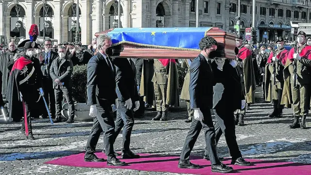 Un multitudinario funeral de Estado en Roma sirvió para dar el adiós al presidente del Parlamento Europeo, David Sassoli.