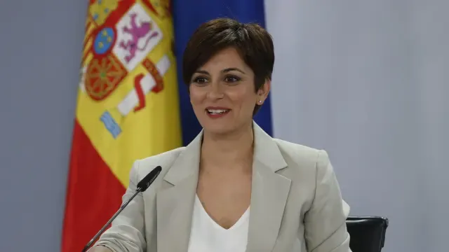 Isabel Rodríguez, portavoz del Ejecutivo, en rueda de prensa tras el Consejo de Ministros, este martes