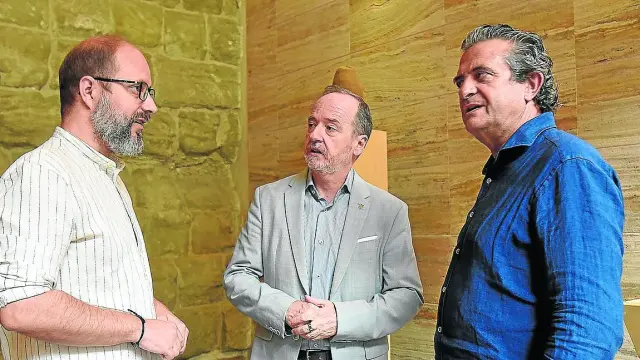 Rubén Moreno, Ramón Lasaosa y Manuel Pérez Lanuza.
