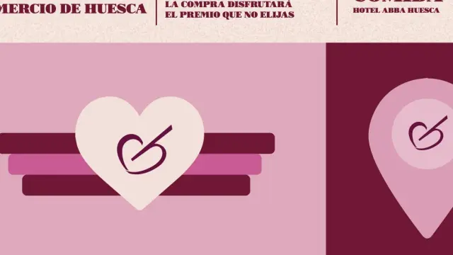 Cartel de la campaña 'Enamorados de ti y de tu comercio', con motivo del Día de San Valentín.