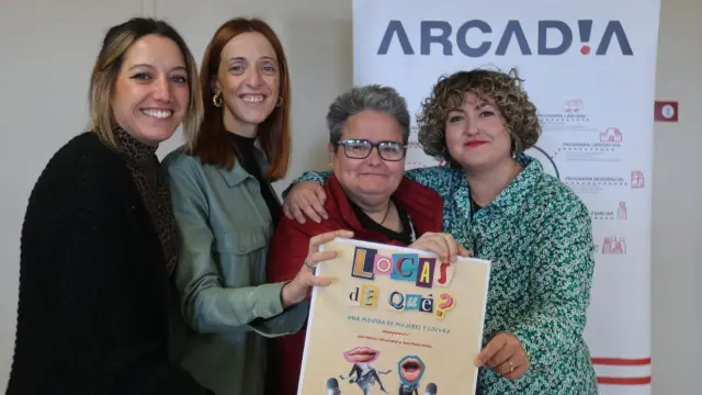 Nuria Turmo, Ana Rosa Maza, Marta Villuendas e Irene Abad presentaron este viernes el podcast 'Losca, ¿de qué?'