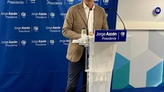 Jorge Azcón, candidato a la presidencia de Aragón por el PP.