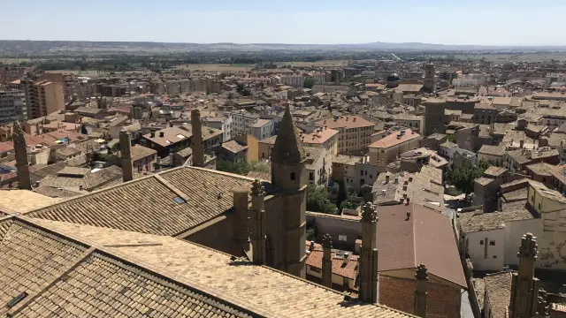 Vista de la ciudad de Huesca desde la Torre Campanario.