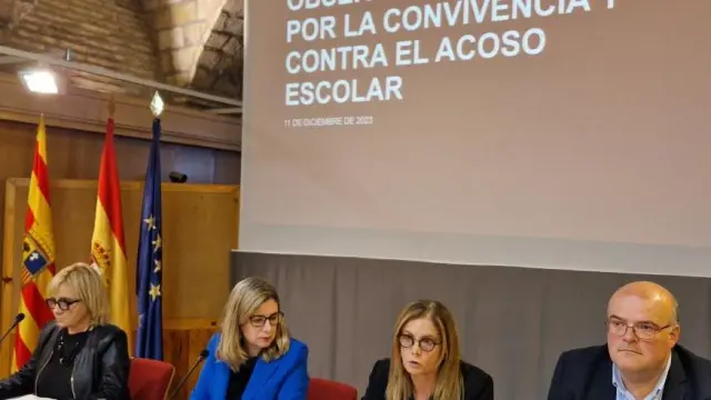Primera reunión del Observatorio Aragonés por la Convivencia y contra el Acoso Escolar de este curso.