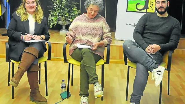 Beatriz Bañales, Olvido Moratinos, Marina Fortuño, Cirilo Comín y Raquel Ibáñez.