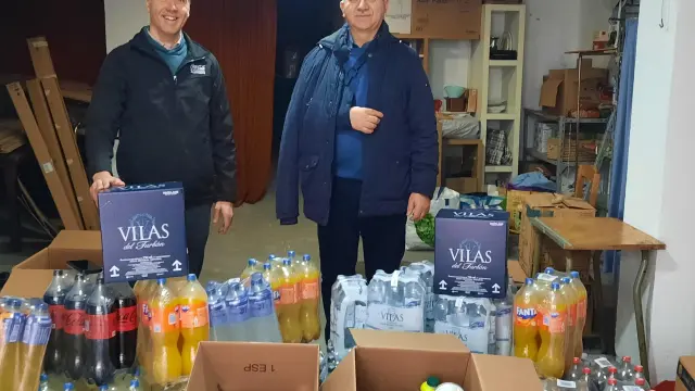Vilas del Turbón, donación 400 kg a Cáritas en parroquia de Graus