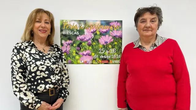 Isabel Manglano y María Antonia Fañanás, este martes durante la presentación del cartel.