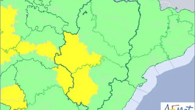 Activada la alerta amarillo por frío intenso en el centro y sur de Huesca