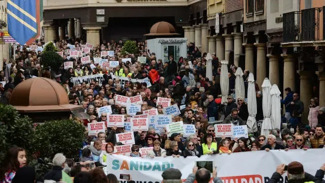 Teruel reúne a 10.000 personas por la sanidad en un día histórico