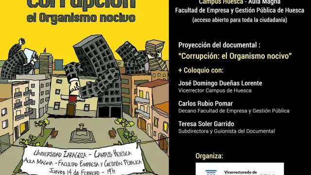 Los efectos nocivos de la corrupción, a debate en el campus de Huesca