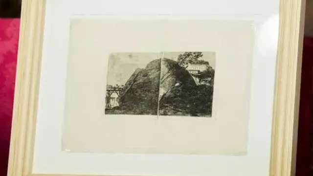 Un grabado inédito de Goya se expone por primera vez en Fuendetodos