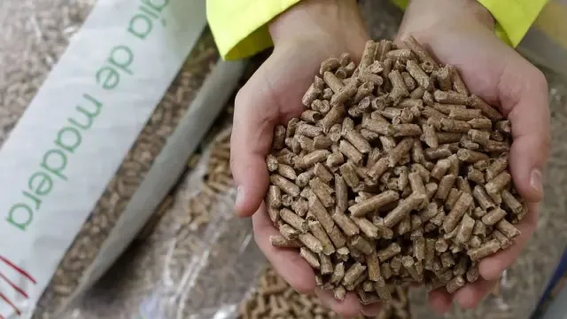 Erla cuenta con la mayor planta de pellets de España