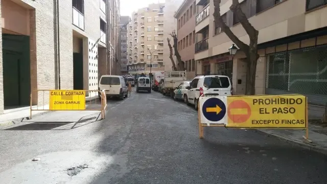 Este lunes se producirán restricciones al tráfico en la calle Loreto de Huesca