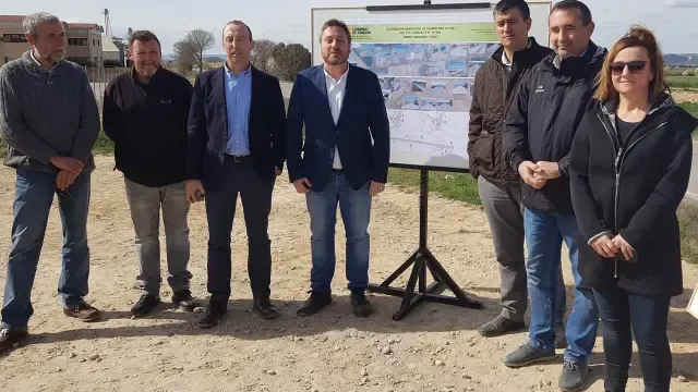 En marcha las obras de acondicionamiento de la carretera entre Fonz y Monzón