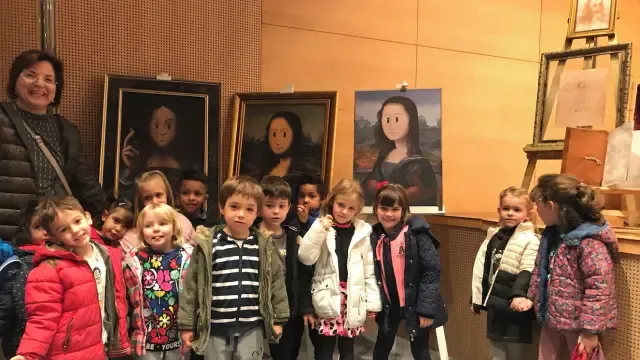 Los niños de Huesca descubren a Da Vinci