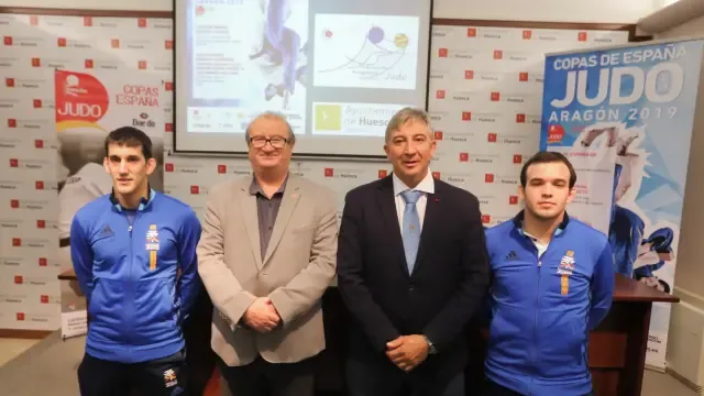 El Palacio de los Deportes de Huesca ultima los preparativos para la gran cita del judo