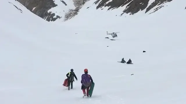 Rescatado un esquiador en el ibón de la Sartén, en Sallent de Gállego